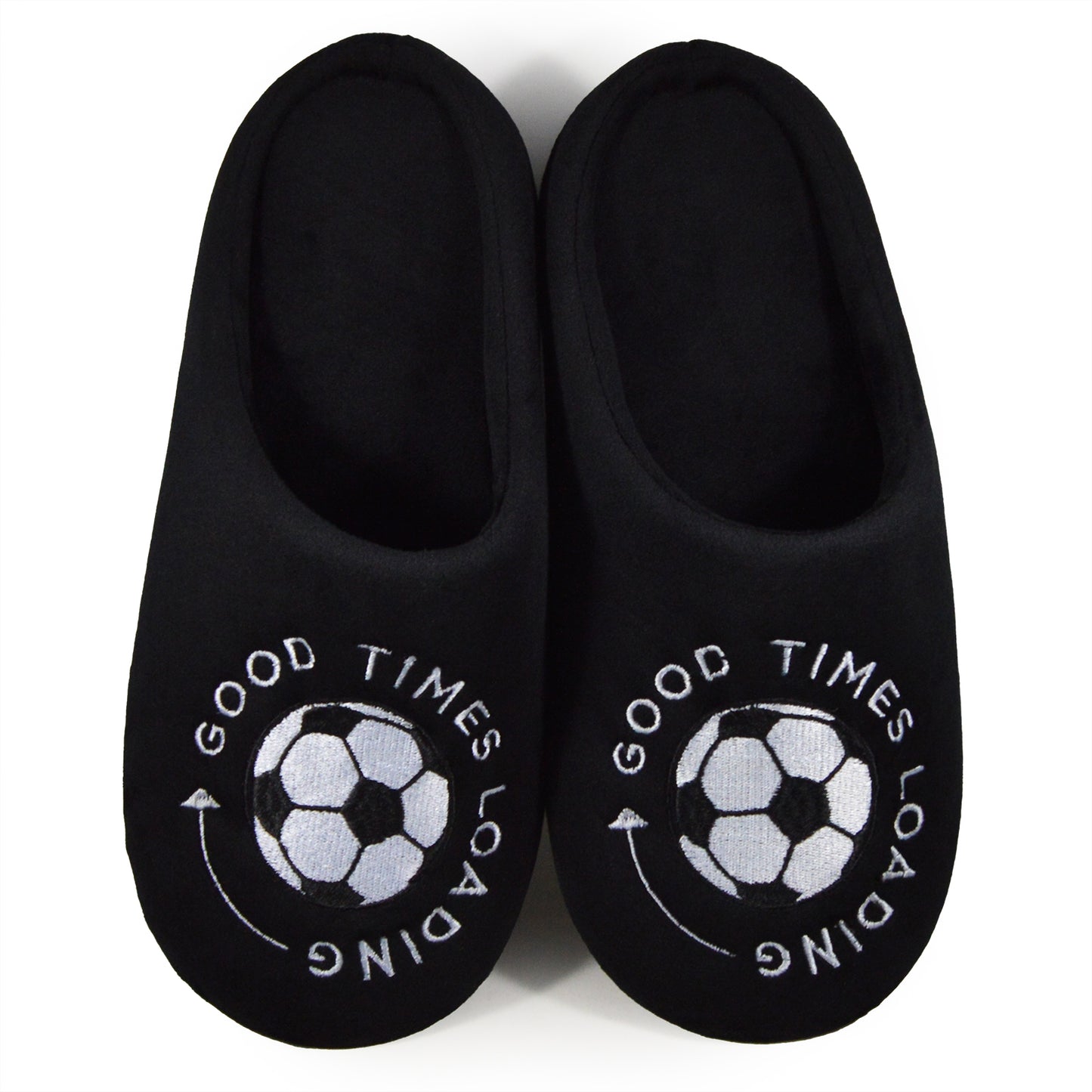 Good Times Loading - Football Black Slippers for Men