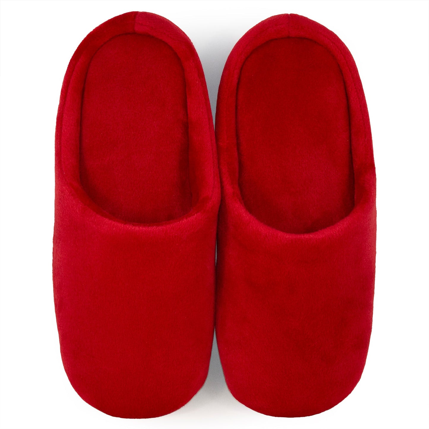 Plain Cloud Slippers - Red