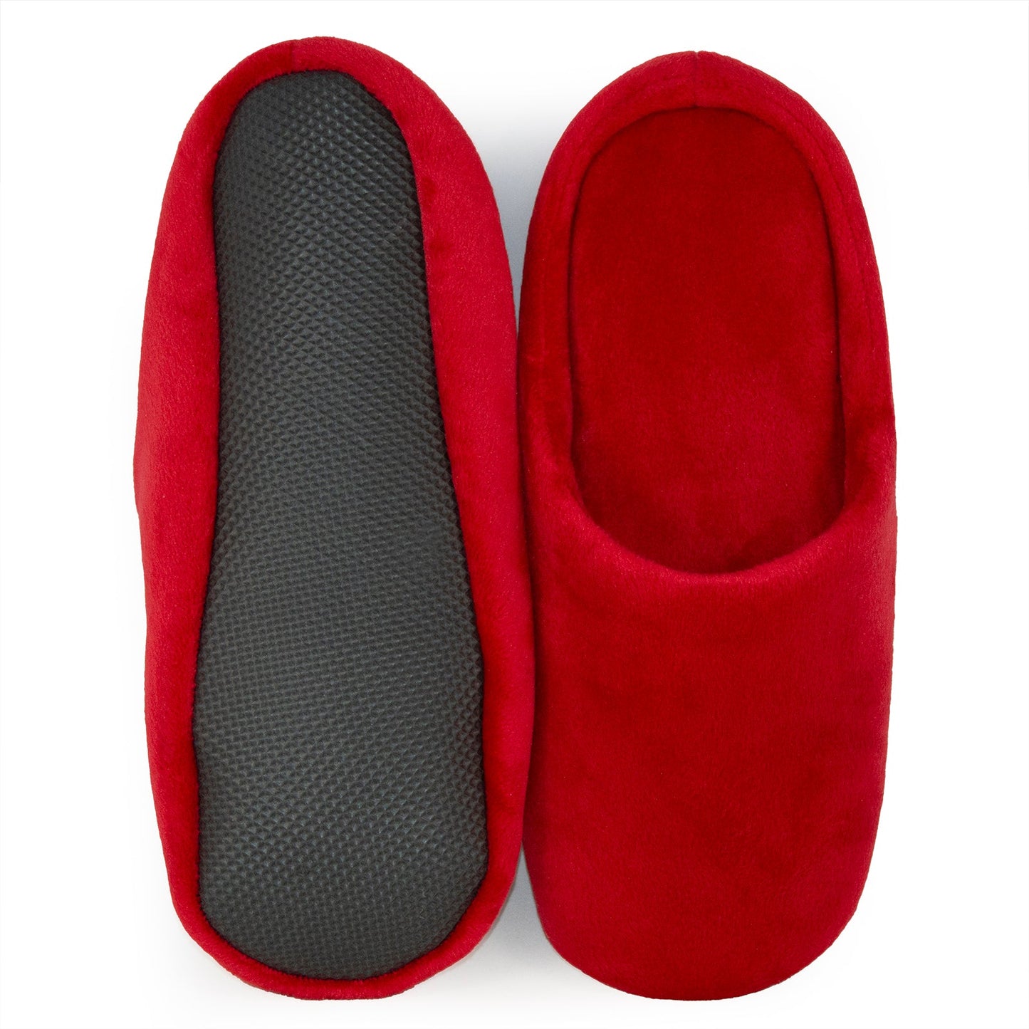 Plain Cloud Slippers - Red