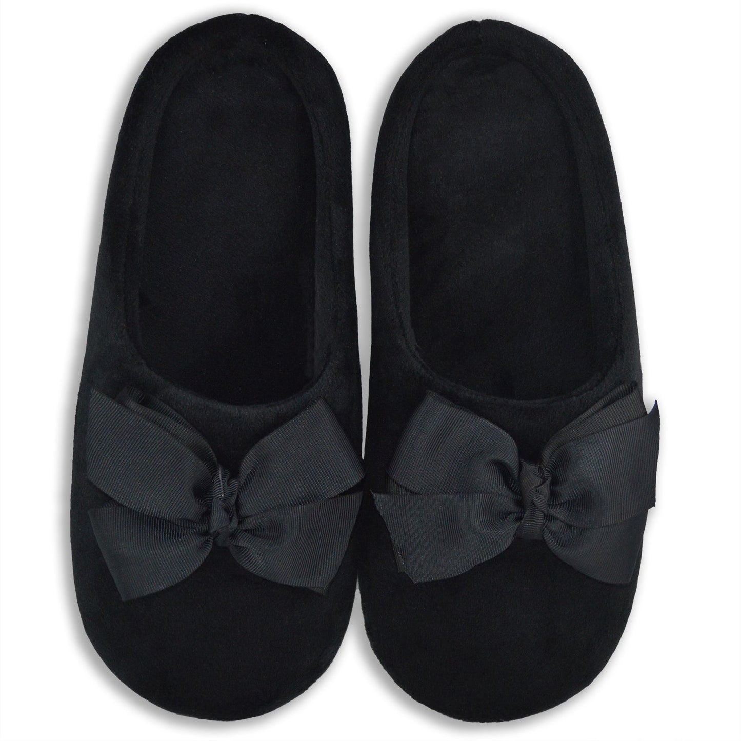 Big Black Bow Slippers
