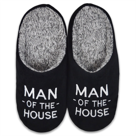 Man of the House Slippers - Black