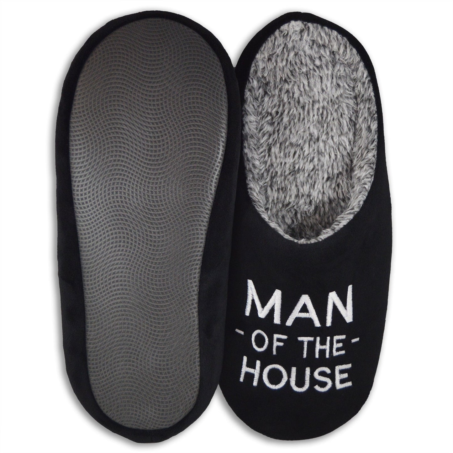 Man of the House Slippers - Black