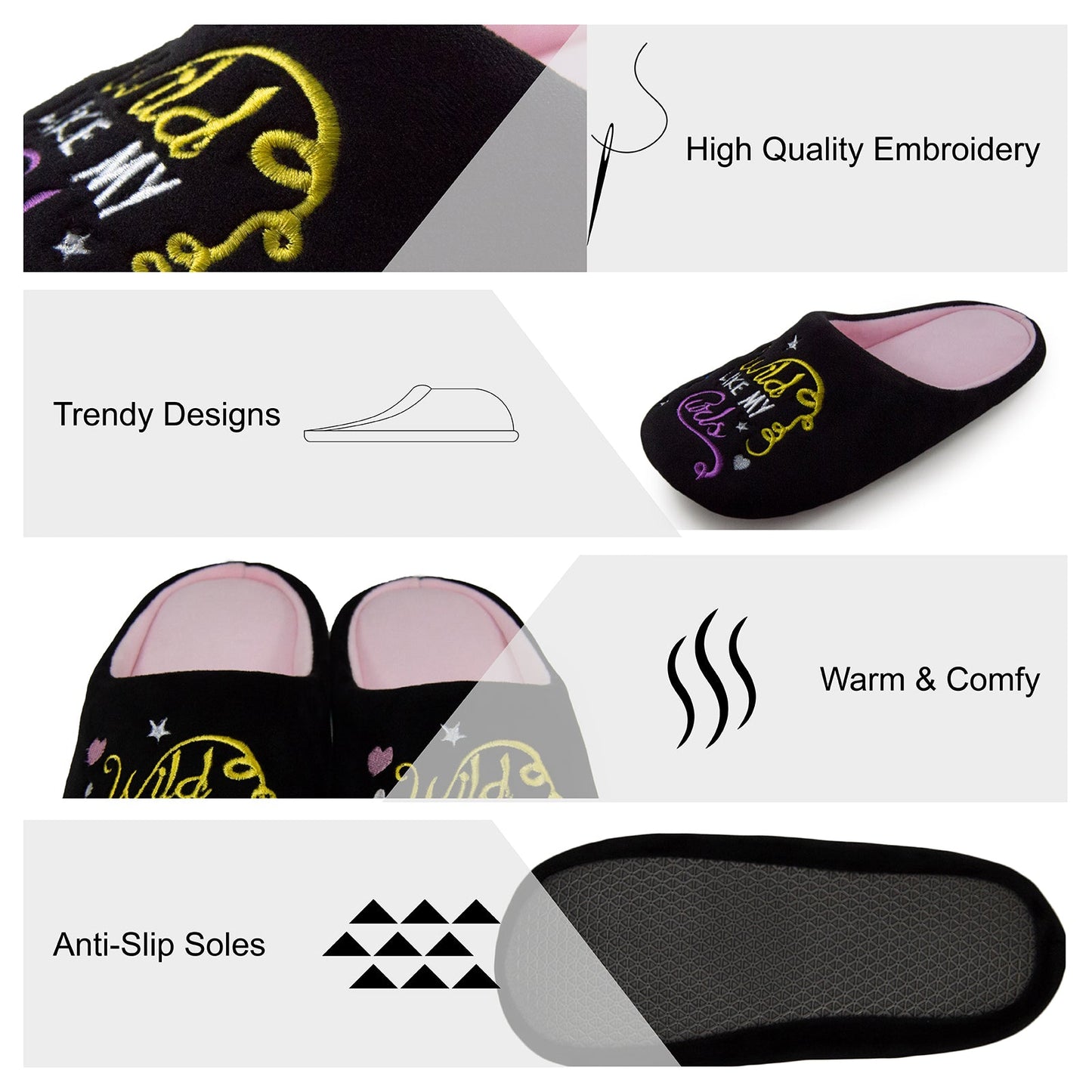 Wild With Curls Slippers