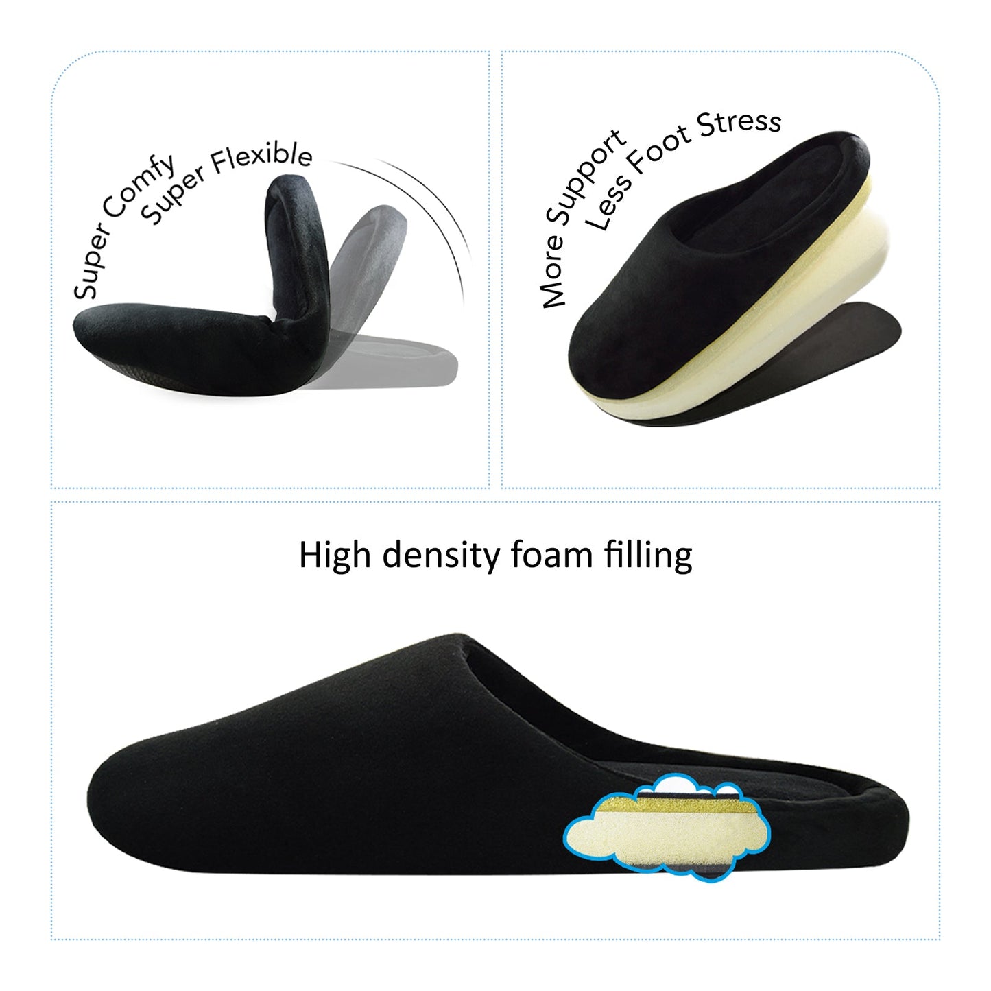 Plain Cloud Slippers - Red