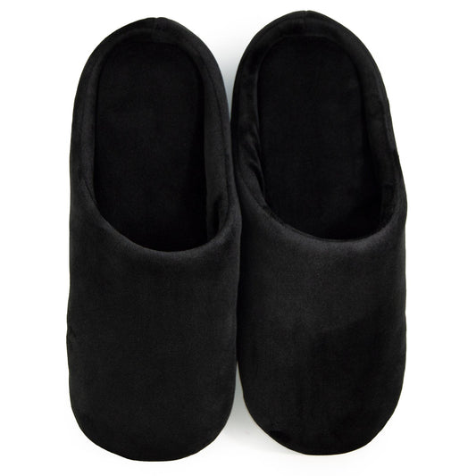 Plain Cloud Slippers - Black