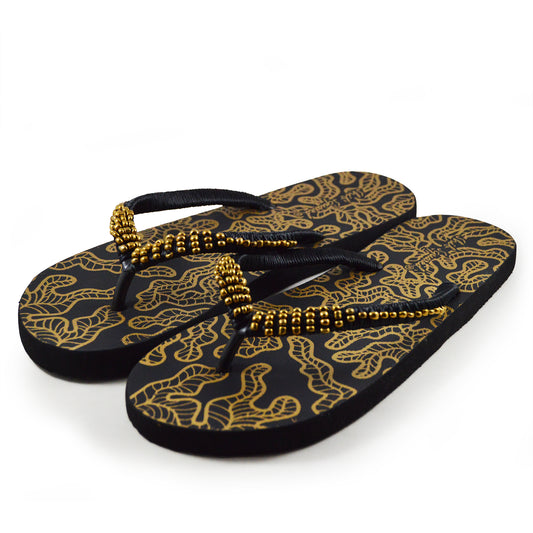 Coral golden beads - Flip Flop
