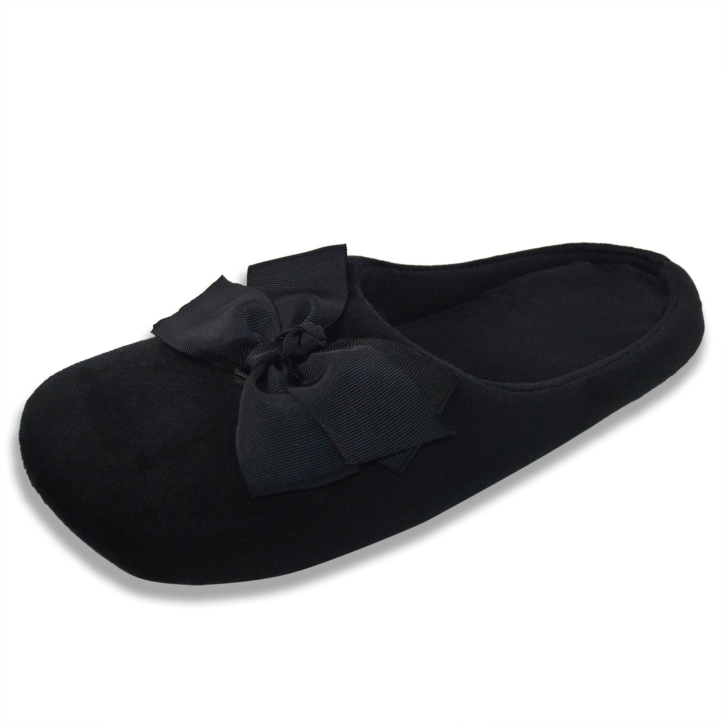 Big Black Bow Slippers