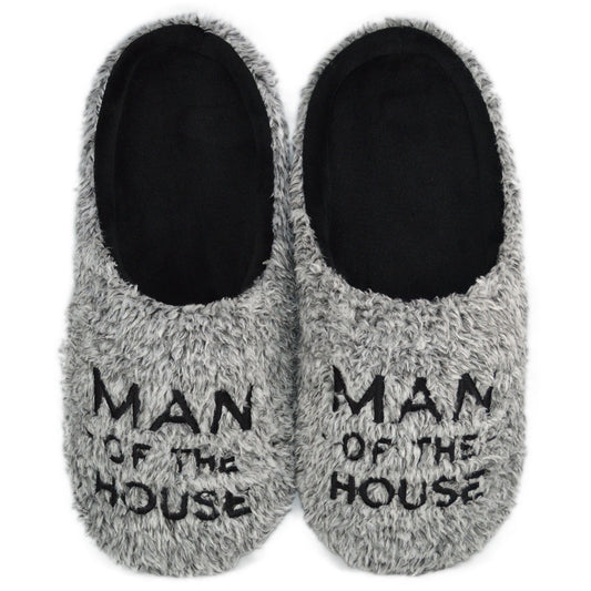 Man of the House Slippers - Grey