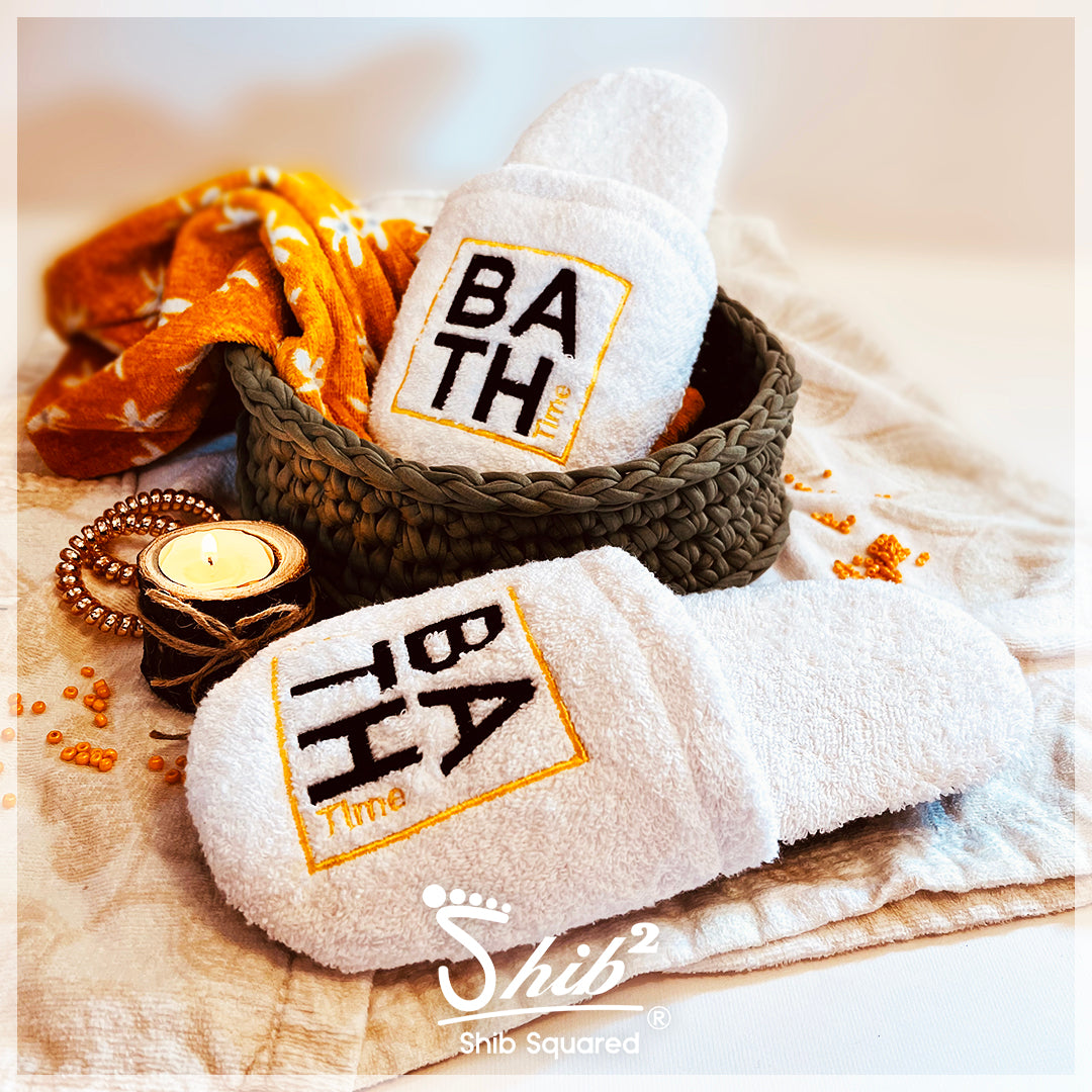 Bath Time - Towel Slippers