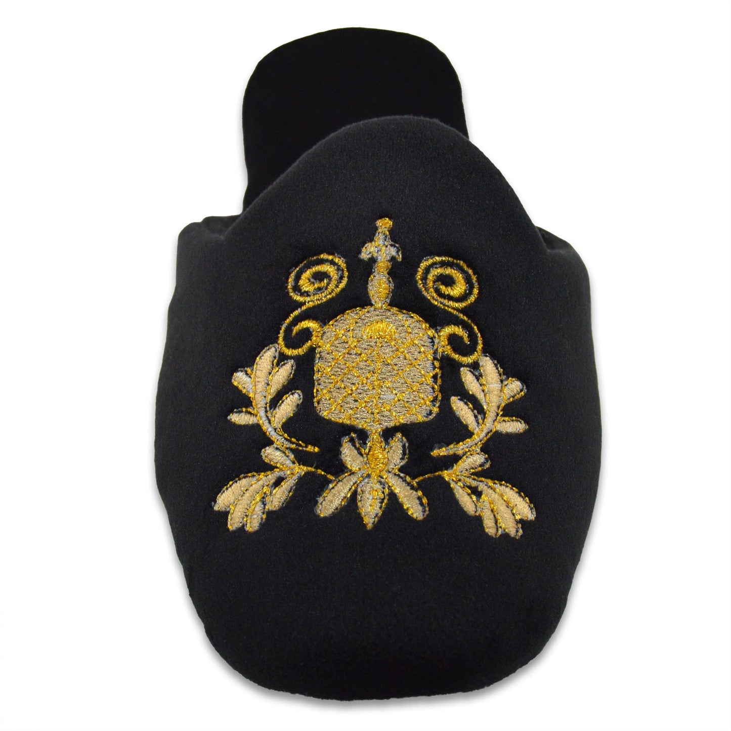 Elegance Black and Golden Slippers