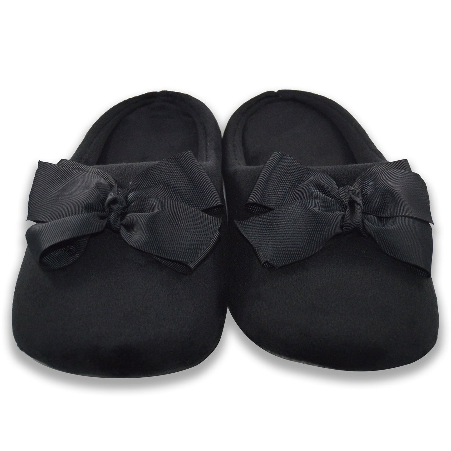 Big Black Bow Slippers