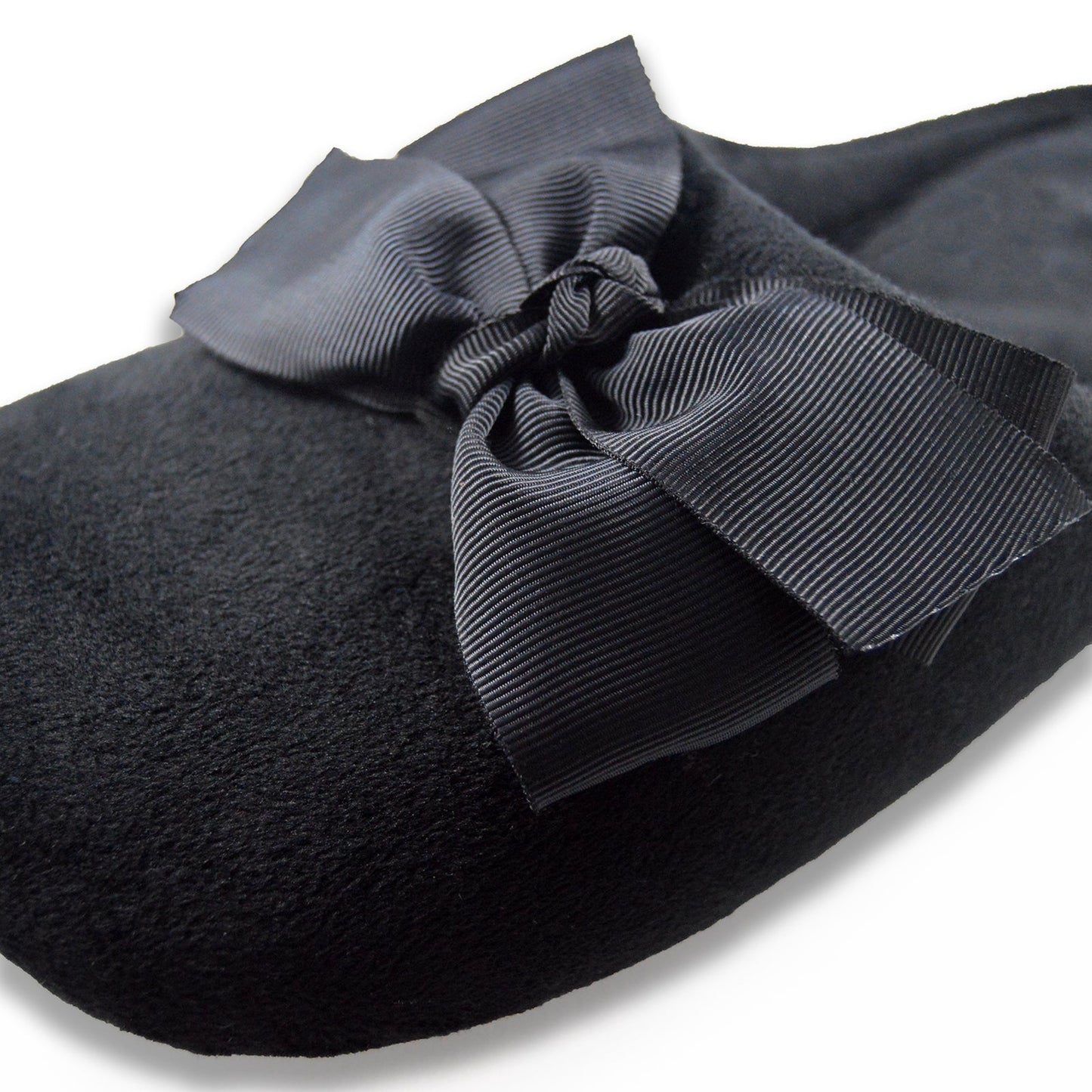 Big Black Bow Slippers