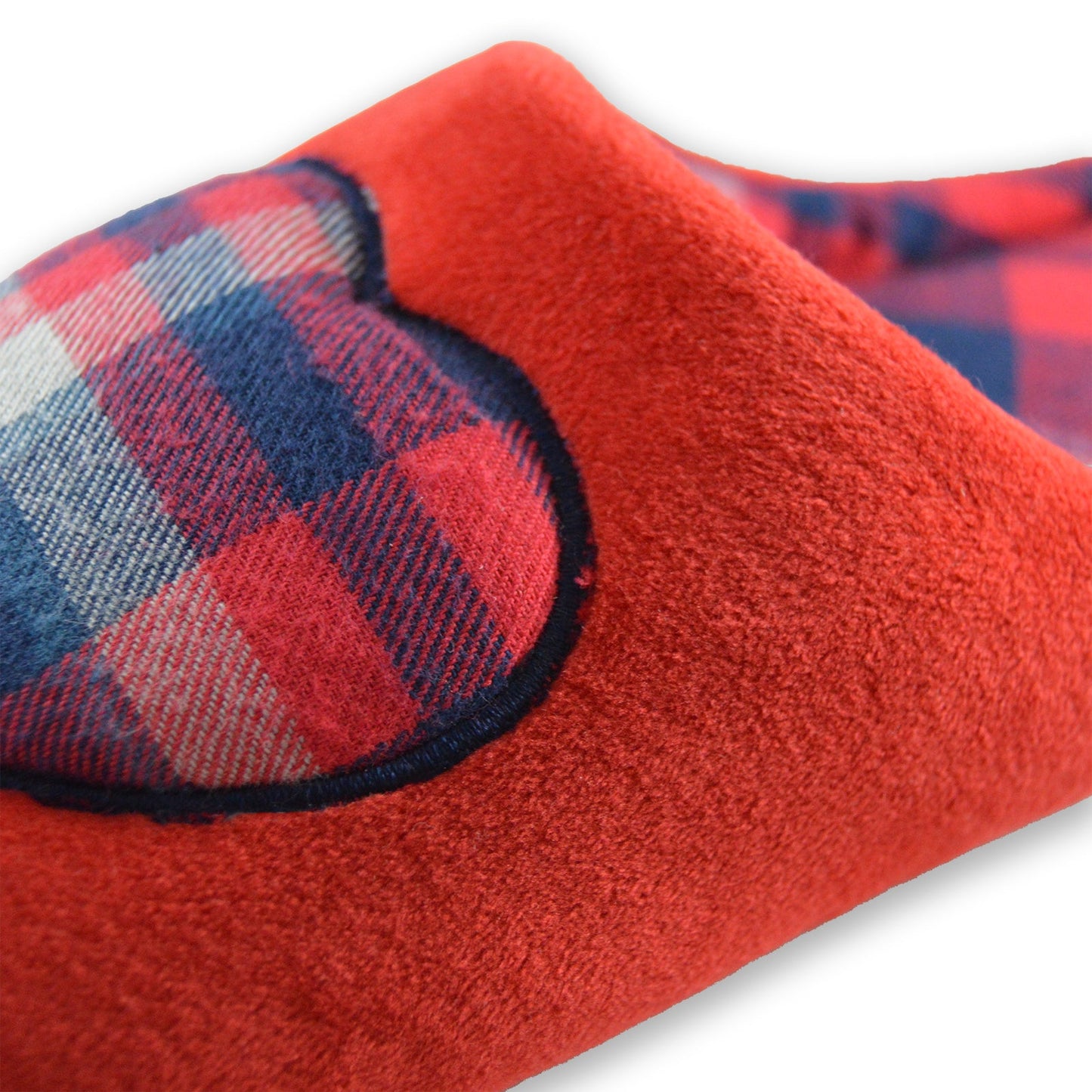 Red Checkered Heart Slippers