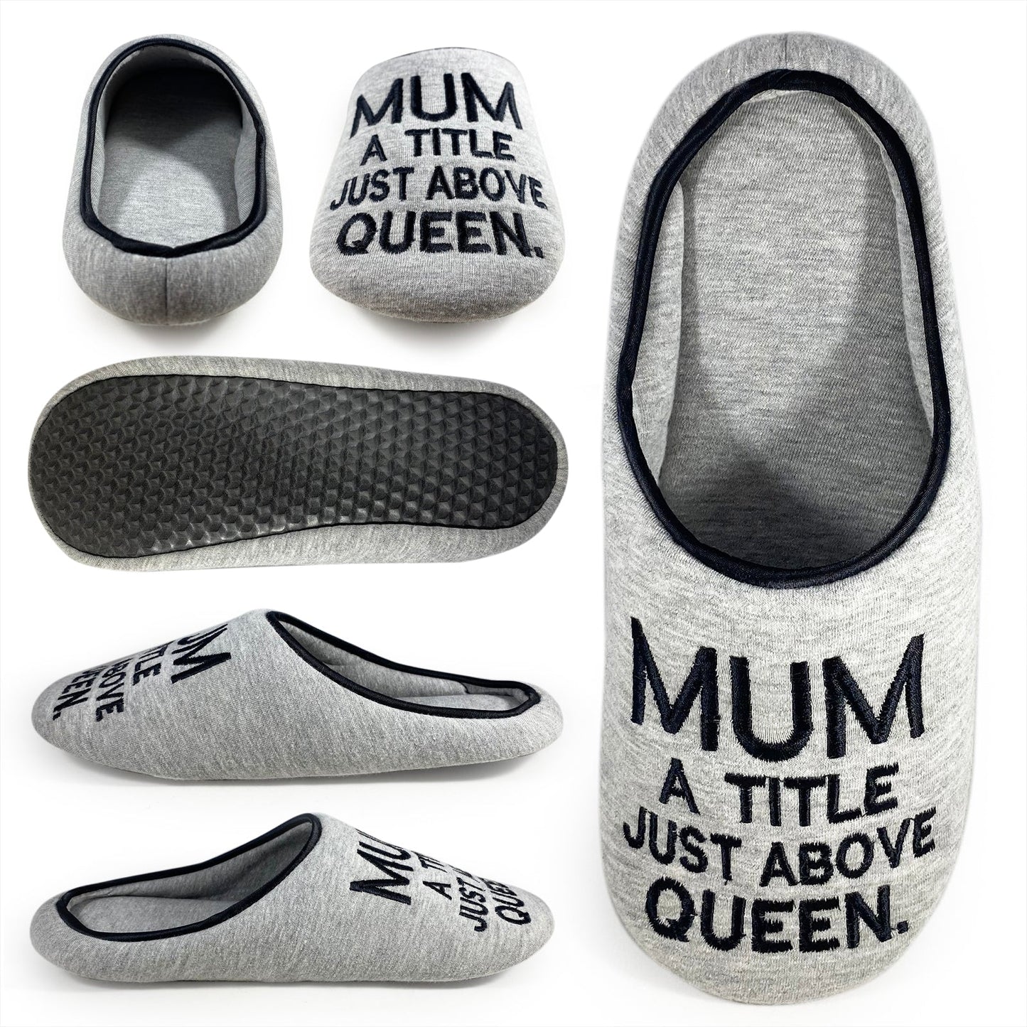 Mothers - MUM a Title Above Queen Slippers