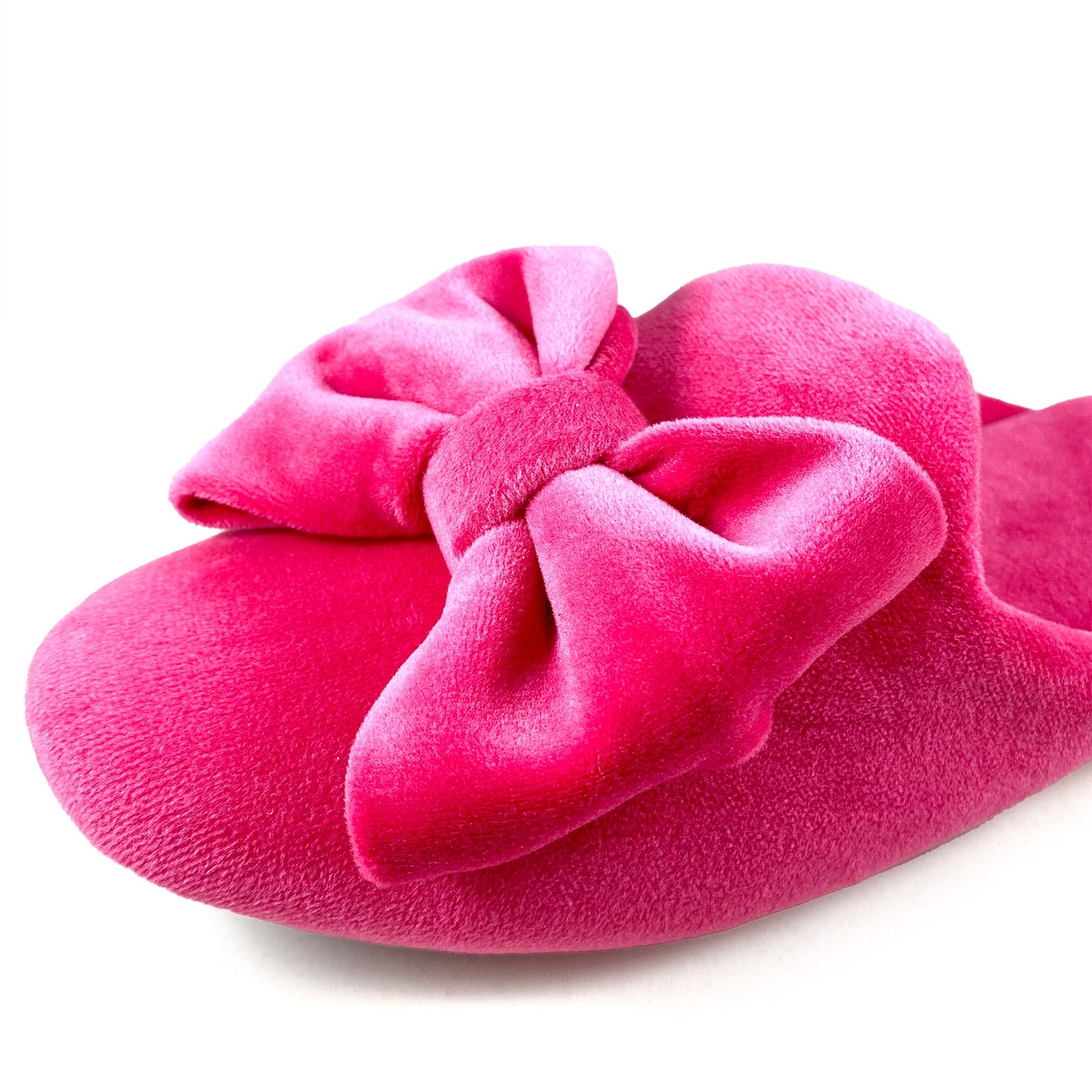 Elegance Pink Bow Slippers