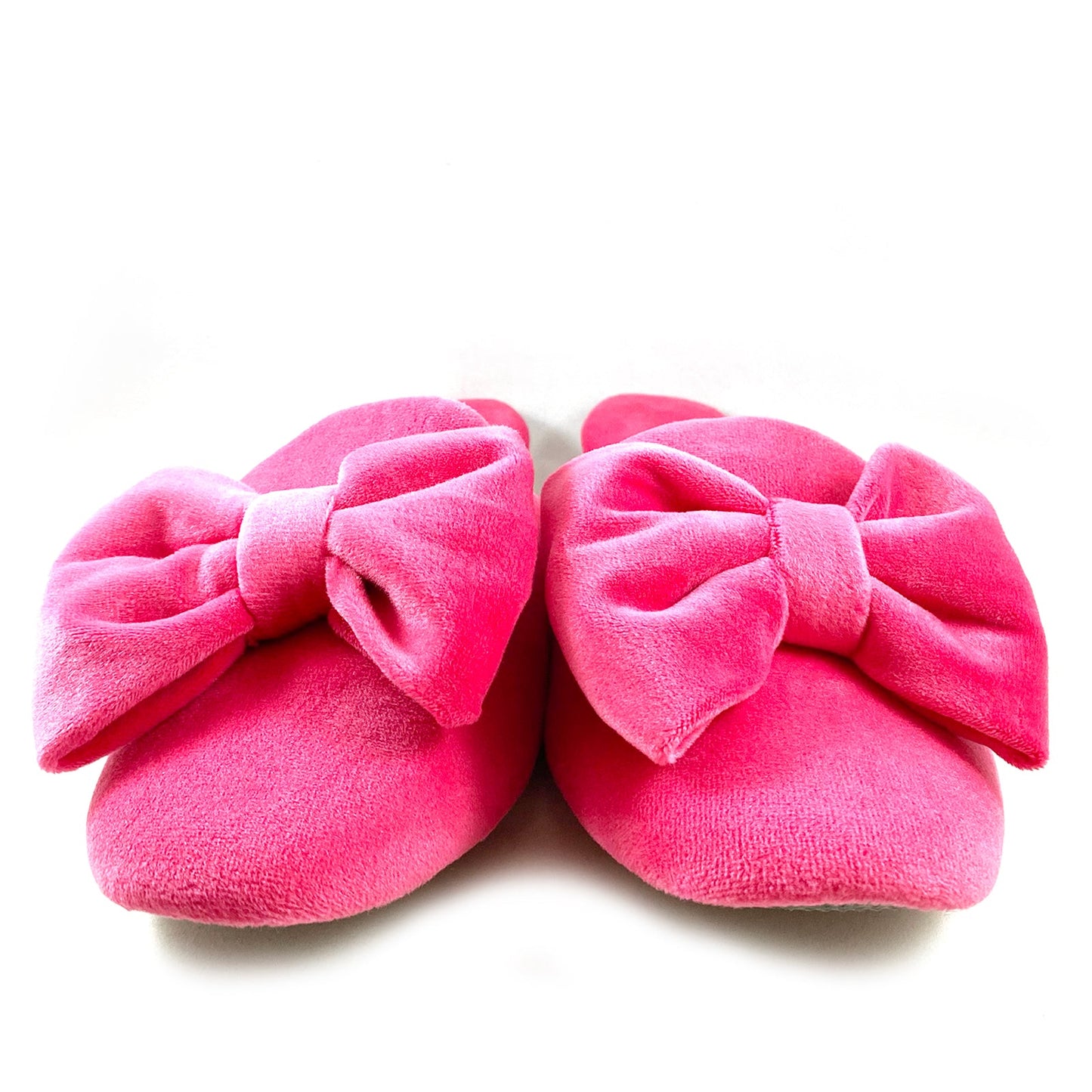Elegance Pink Bow Slippers