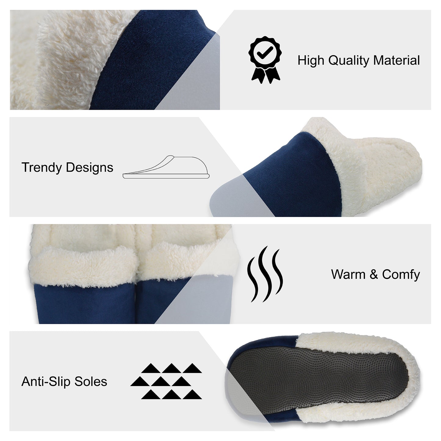 Plain Velvet Fur Slipper