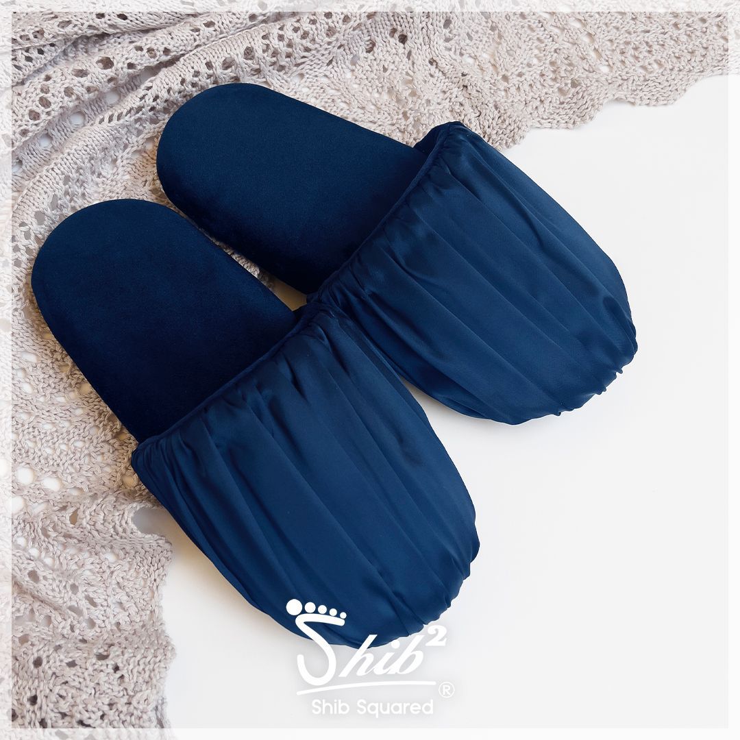 Elegance black stain - home slippers