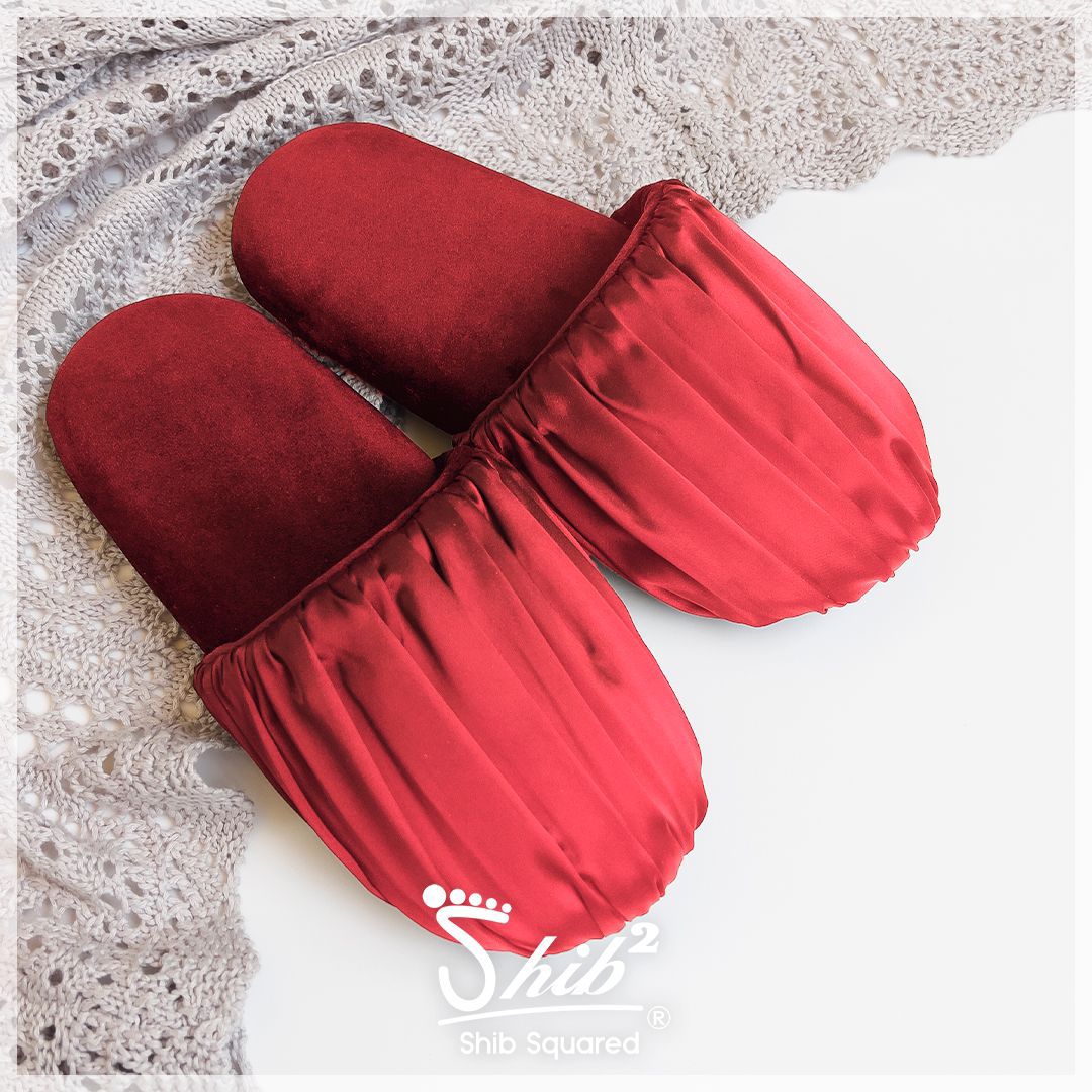 Elegance black stain - home slippers