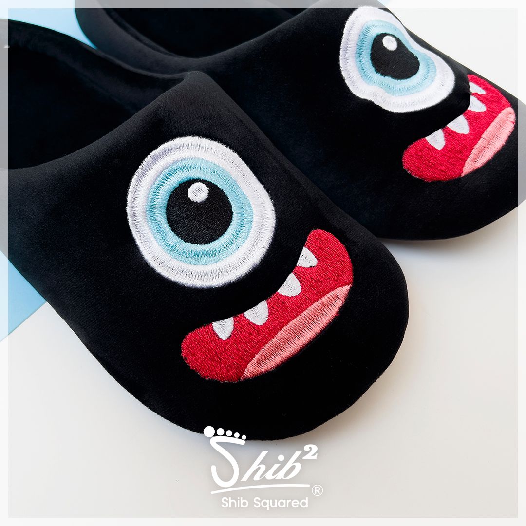 The Monster - Shib Squared Unisex Slippers