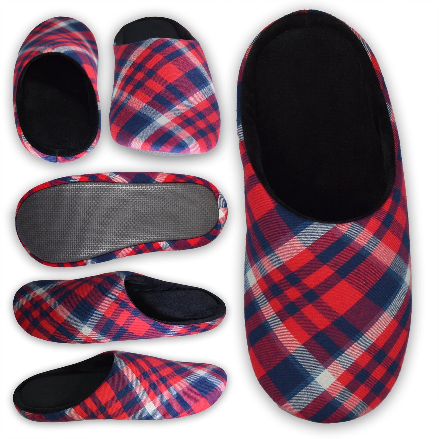 Red Checkered Slippers